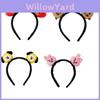 Cute Bt21 Cartoon Stuffed Doll Hair Band Soft Plush Embroidered Headband For Girls And Women