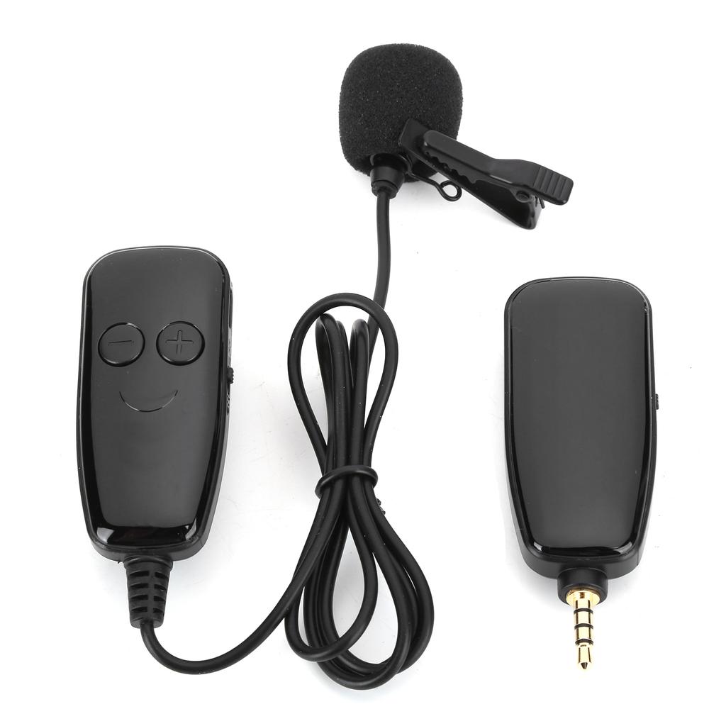 3.5mm UHF Microphone Clip Type Wireless Live Recording Vlog Interview Electric Accessory