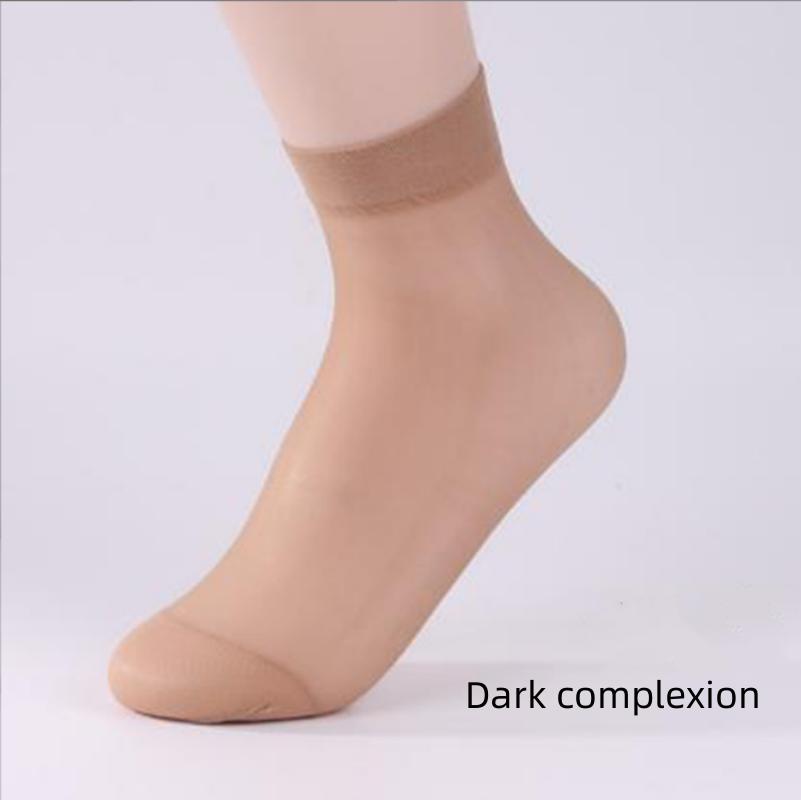 Summer Women's Comfortable Transparent Socks Calf Socks Thin Wear Stockings Short Stockings Wicking Sweat