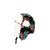 Floral Hooded Scarf Pullover Hat Bird Balaclava Bonnet Hat Plush Flower  Hat  Streetwear