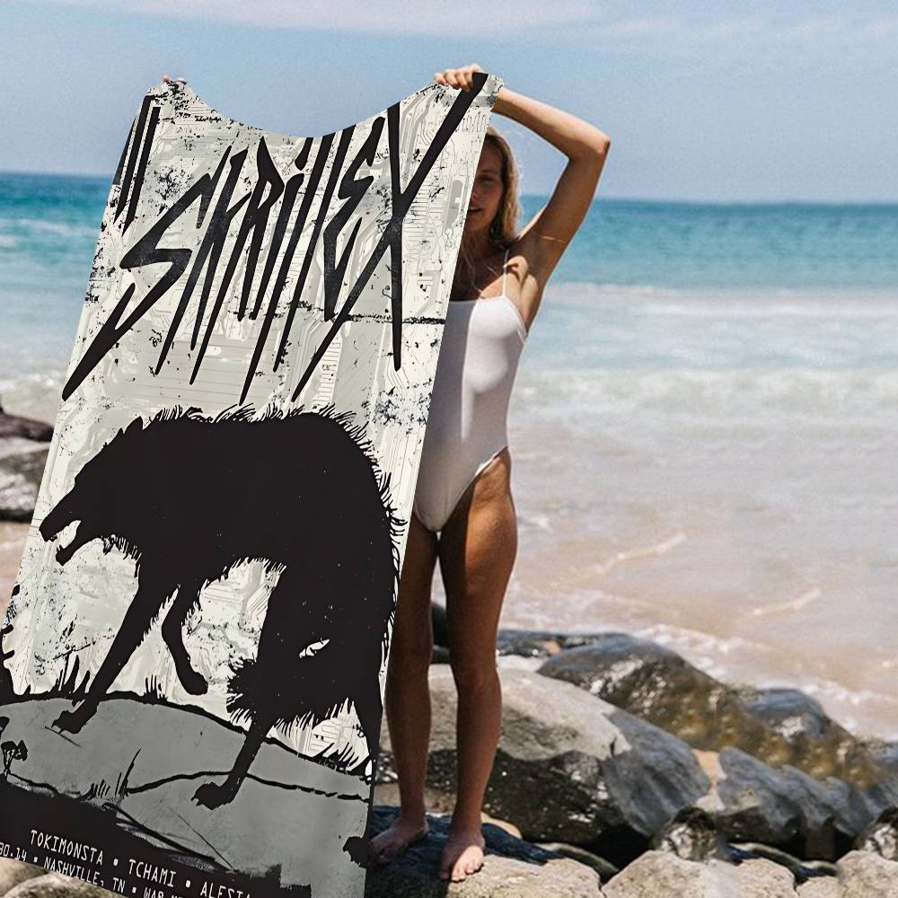 Singer Skrillex Microfiber Printed Beach Towel Mountain Climbing Yoga Beach Swimming Running Absorbent Soft Towel