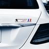 For Peugeot 207 3008 206 208 308 307 407 508 5008  1pcs Aluminum Car Badge Body Side Sticker Fender Trunk Decor Decal Styling
