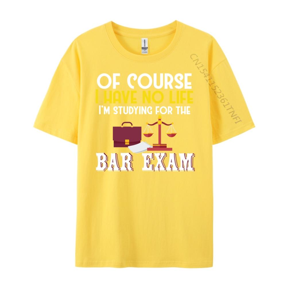 Law School Bar Exam Lawyer Student Luxury Clothing Female Fashionable and Trendy Tshirts Men Original Tees