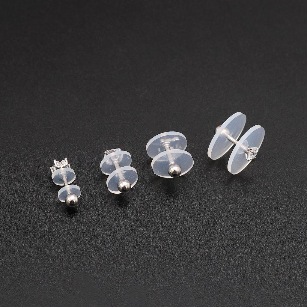 6-50Pcs Silicone Transparent Environmentally Friendly Ear Pads Ear Accessories