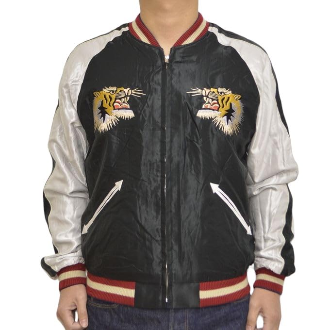 Tailor Toyo Acetate Souvenir Jacket Sukajan DRAGON HEAD ROARING TIGER Taylor Toyo TT15491-128 × (M)