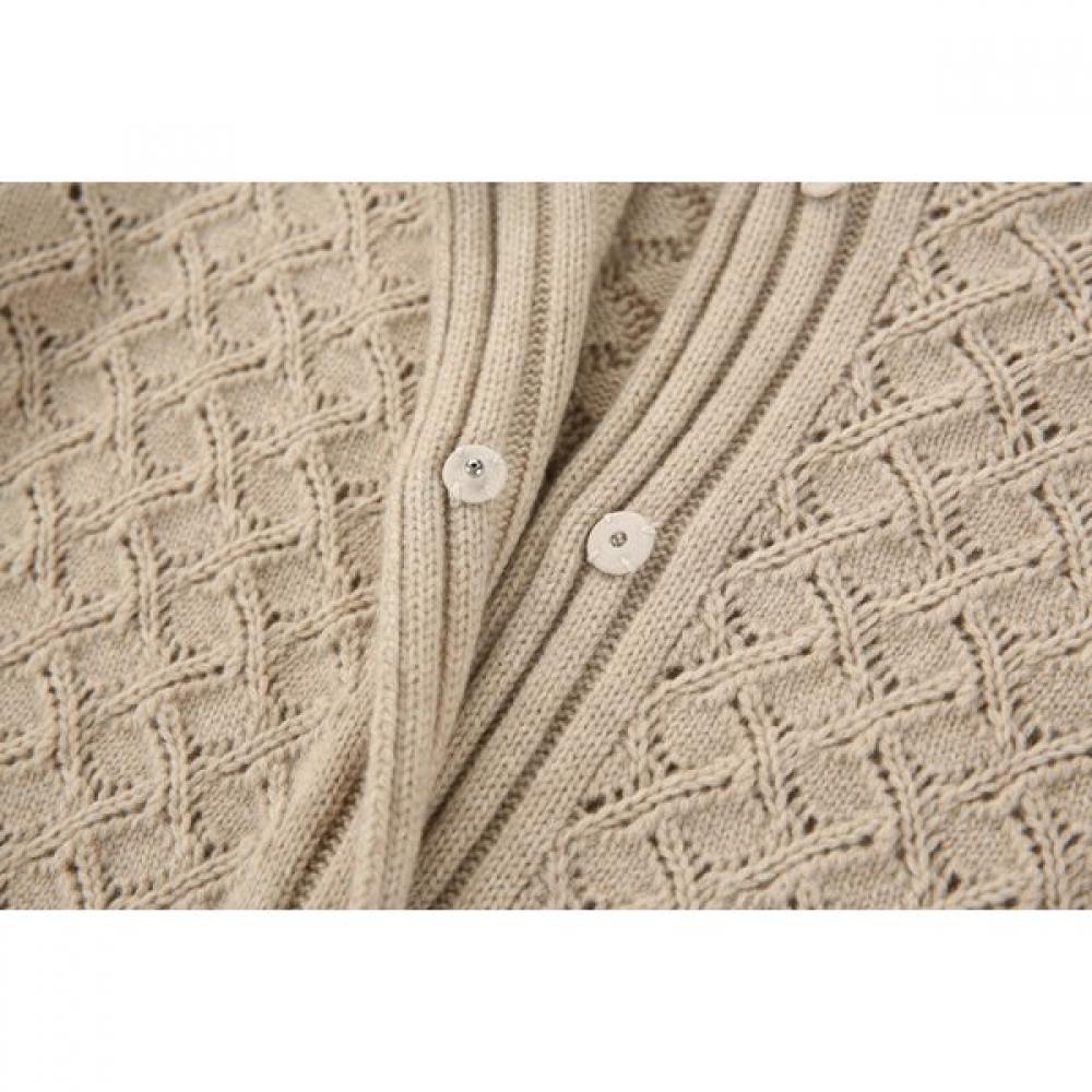 FURINA Cashmere Dot Point Crop Jacket