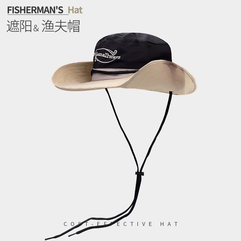 Sun Protection Hat Women'S Summer Shawl Neck Protection Integrated Hat Uv Protection Bucket Hat Cycling Big Brim Sun Hat