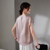 SOFSIL Women's Jacquard Mulberry Silk Short-Sleeve Top