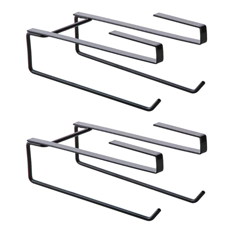 Modern Minimalists Iron Towel Holders Set of 2 Convenient for Wall Mounted Convenience In Multiple Room Daily Use