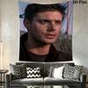 Dean Winchester Wall Tapestry Aesthetic Wall Hanging Printed Fabric Blanket Decorative Tapestries for Bedroom Living Room Home Decor