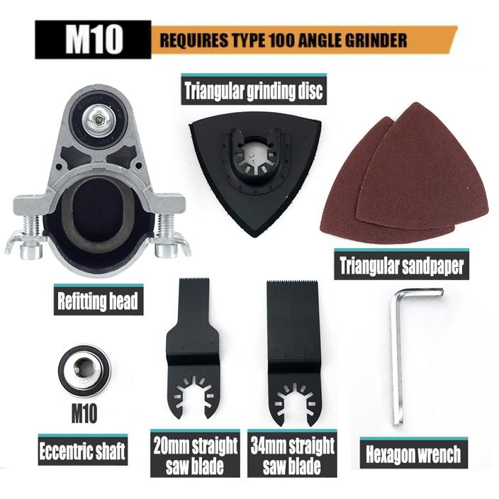 M10 M14 Angle Grinder Adapter Conversion Universal Head Adapter Angle Grinder Polisher Tool for Rough Grinding and Shaping