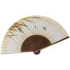 [Koshodo] Kyoto-style Folding Fan, Rice Sparrow Design, Karaki, Men's, 22cm