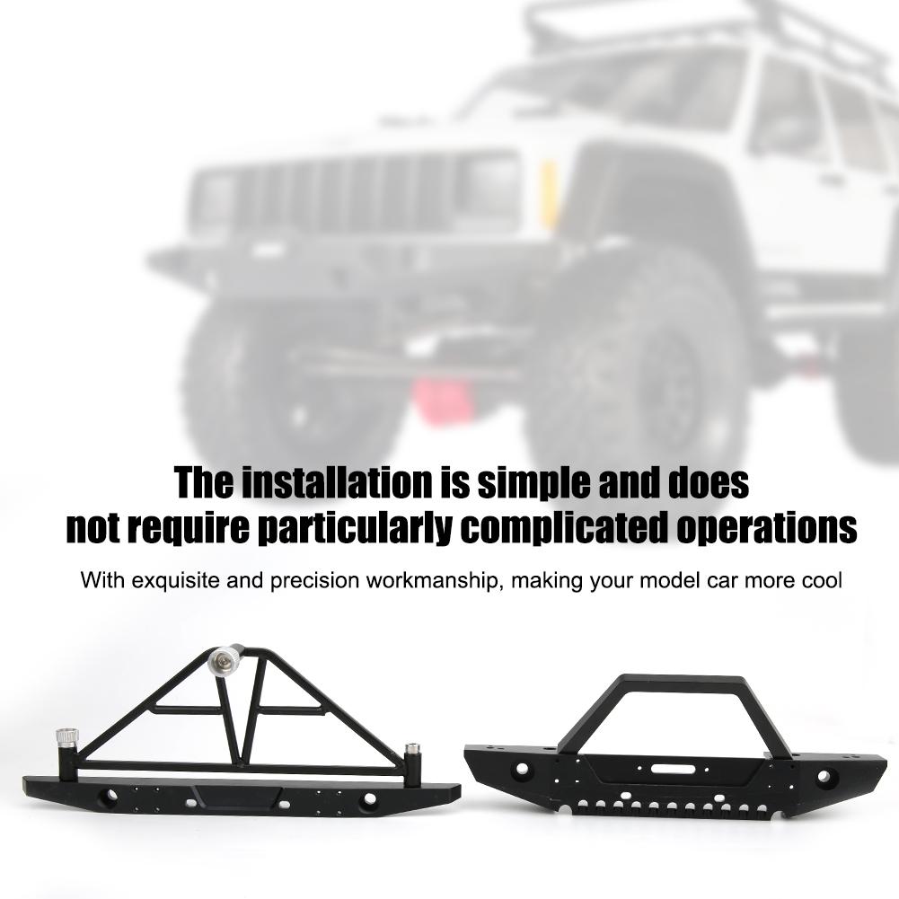 Kovový RC auto přední zadní nárazník příslušenství Vhodné pro Axial SCX10 90046 110 RC auto