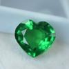 Natural Green Emerald Loose Gemstone 10 Ct Heart Shape for Jewelry Making and Gem Collections