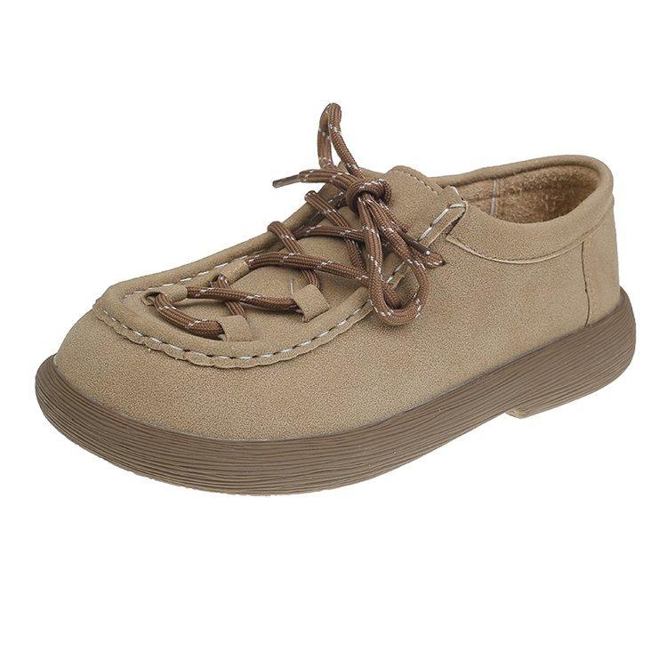 [Youshilai] Mori Round Head Versatile Single Shoes Women's Spring 2025 New Fashionable Retro Casual Small Leather Shoes