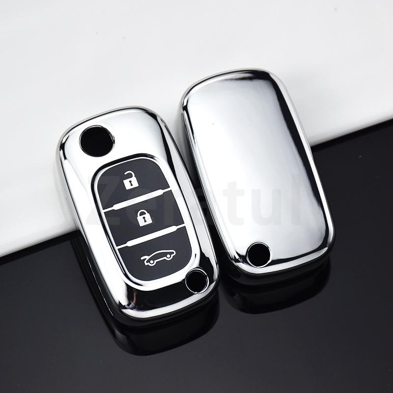 3 Buttons Tpu Key Case Cover For Renault Fluence Clio Megane For Mercedes For Lada Vesta Granta Xray Kalina Priora Sedan Sport