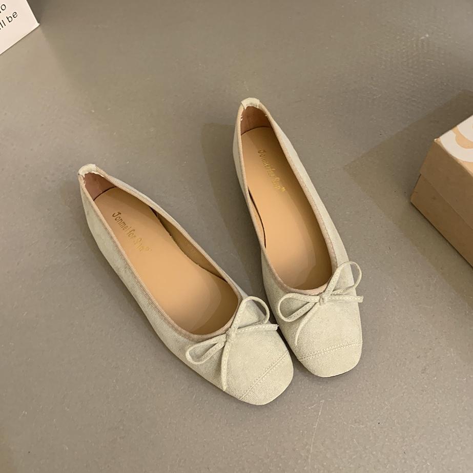 Moda Bailamos Kobiety Baleriny Damskie Płaskie Z Butami Klapki Okrągły Nosek Damskie Węzeł Motylkowy Płytkie Kobiety Baleriny Buty Mujer