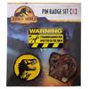 Jurassic World 3 [Anstecknadel] Set mit 3 Pins B Dinosaurier Blau IBA-270