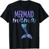 Mermaid Mama Cute Funny Matching Mermaid Birthday Party T-Shirt