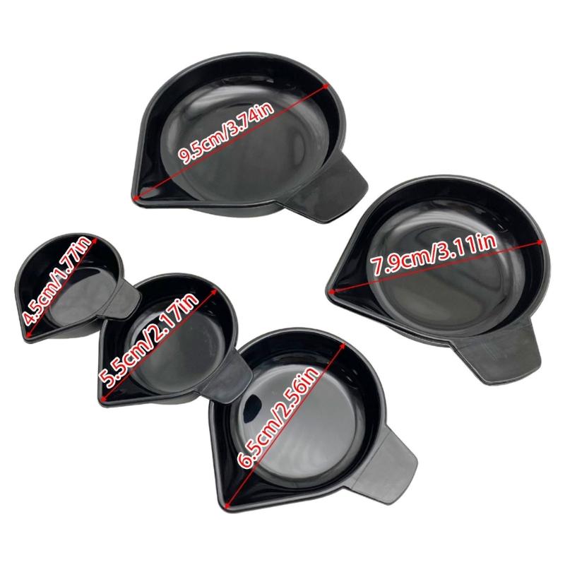 Multiple Size Plastic Weighing Bowls Measuring Powders And Liquids Ideal For Kitchen Jewelry And Laboratory Applications