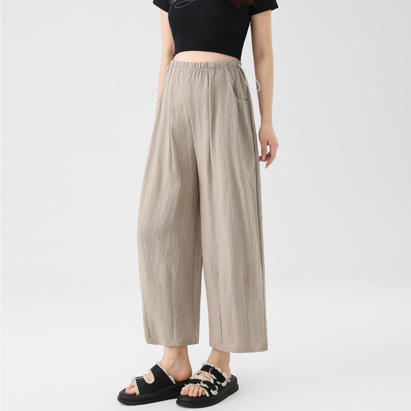 

Spring-Summer 2026 Maternity Wide-Leg Pants - Comfortable, No Belly Tightening XL