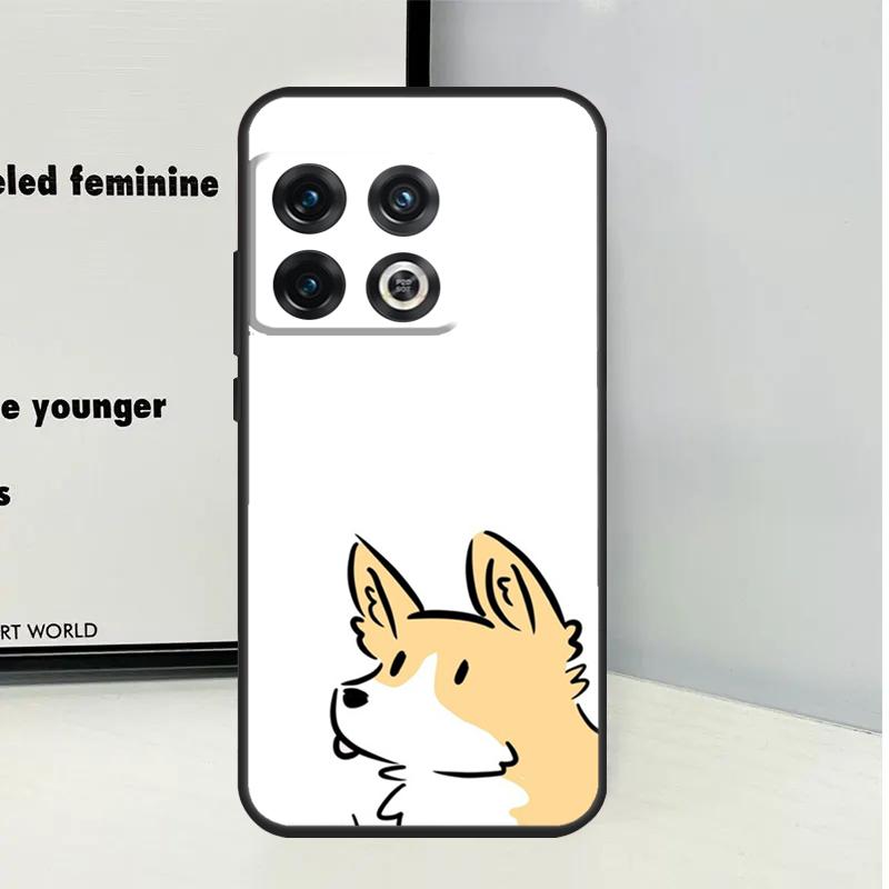 Cartoon Corgi Dog For OnePlus Nord 5 CE 2 3 4 Lite N20 N30 Case For OnePlus 13 12 11 9 10 Pro 10T 12R 13R 13T