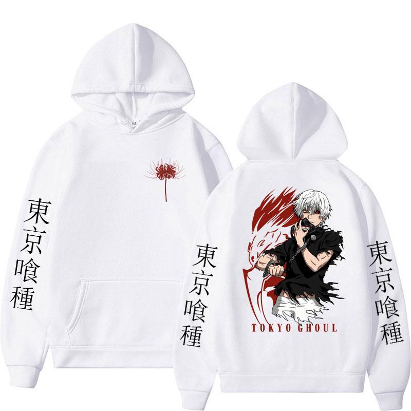 Japan Anime Tokyo Ghoul Hoodie Ken Kaneki Graphic Sweatshirt Hip Hop Oversized Men Women Casual Streetwear Winter Pullovers Male