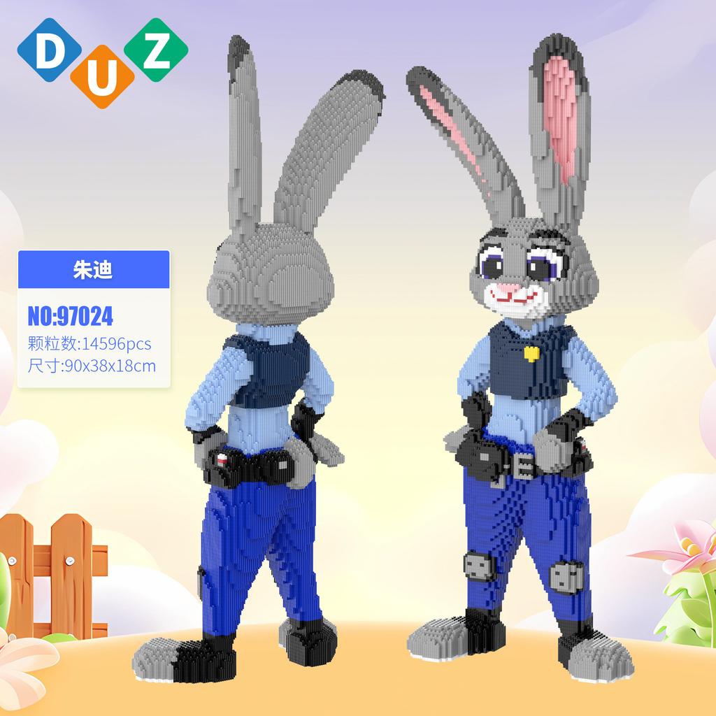 Disney Zootopia Building Blocks Nick Judy Model Benjamin Sloth Bricks Cartoon Movie Figure Toys For Kids Christmas Gift