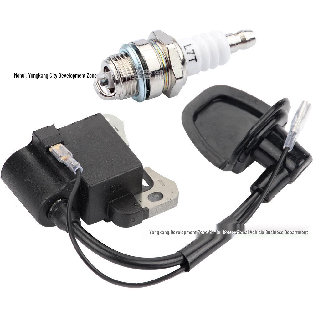 47/49CC Mini Motorcycle Ignition Coil with L7T Spark Plug for Off-Road ATV Beach Buggy 40-6