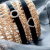 Heart Black Velvet- Collar Necklace Clavicle Chain Jewelry for Women Girls Teens