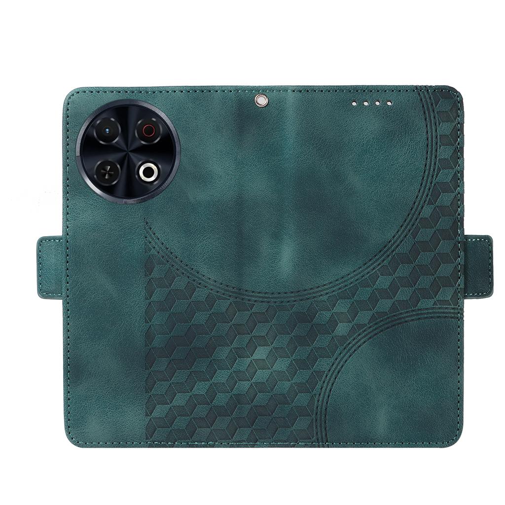 For TECNO Spark 30 Pro 4G Case PU Leather Phone Cover Rhombus Starry Imprinted