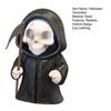 Halloween Grim Reaper Statue 4.72" Articulated Scythe Figure Resin Halloween Desk Decor for Anime Gothic Collections
