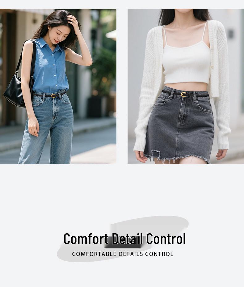 Women's Genuine Leather Dress Waist Belt - Versatile, High-End Fashion Accessory
