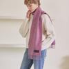 ABRAHAM MOON Merino Wool Muffler 25cm - Royal Pink