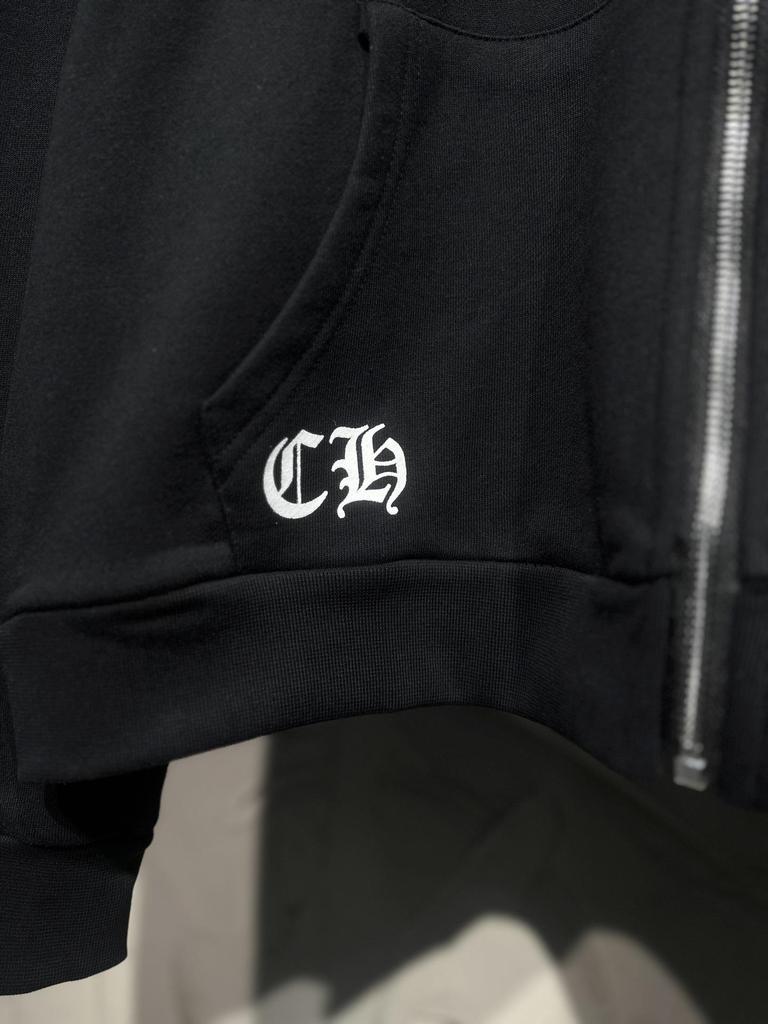 Cross-border Chrome Hearts 25SS Fall/Winter Printed Zipper Cardigan Unisex Casual Hoodie
