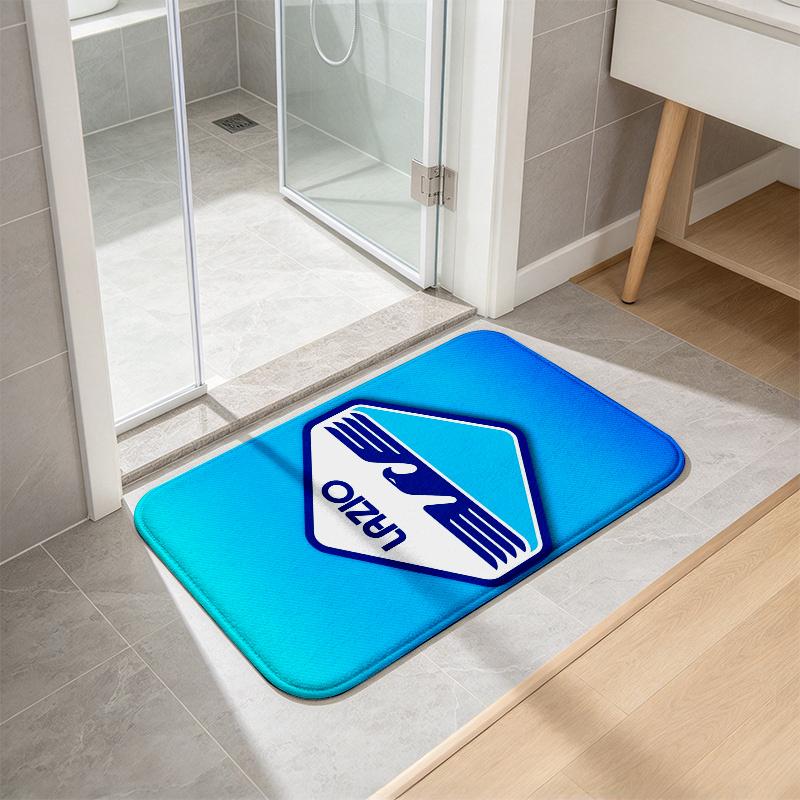 Lazio Print Flannel Kitchen Mat Christmas Soft Area Rug Non Slip Floor Carpet Home Decoration