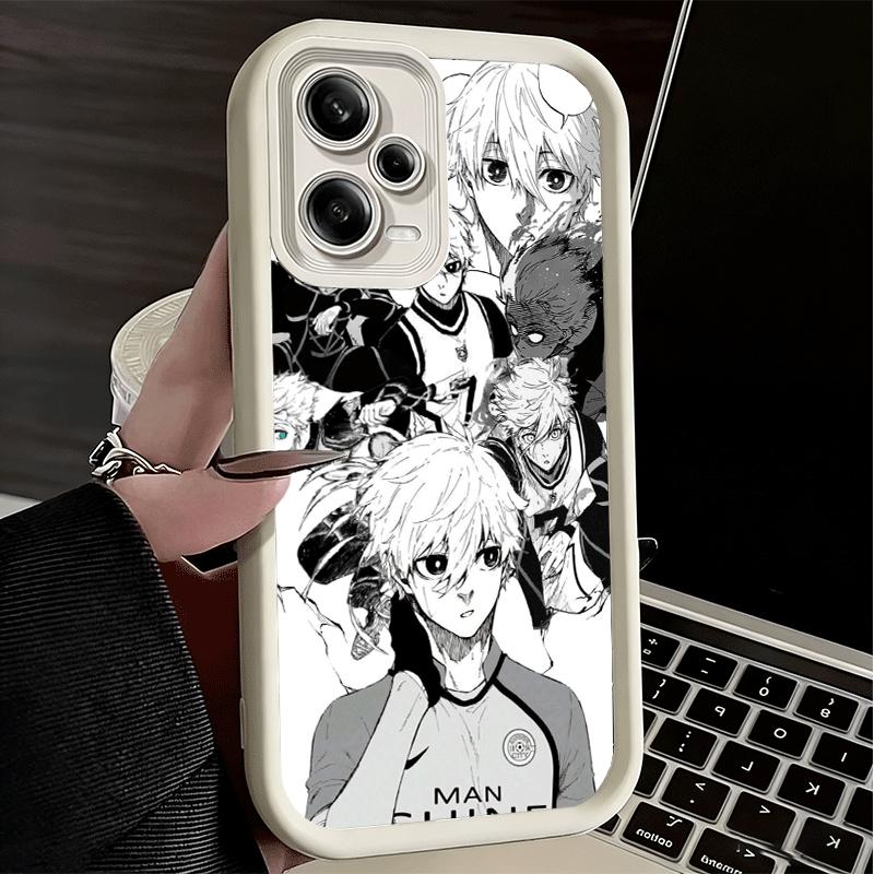 Phone Case for Xiaomi Redmi Note 15 14 13 Pro Plus Blue L-Lock Nagi Seishiro Shell 12S 11 11S 11T 5G 14S Soft Silicone Funda