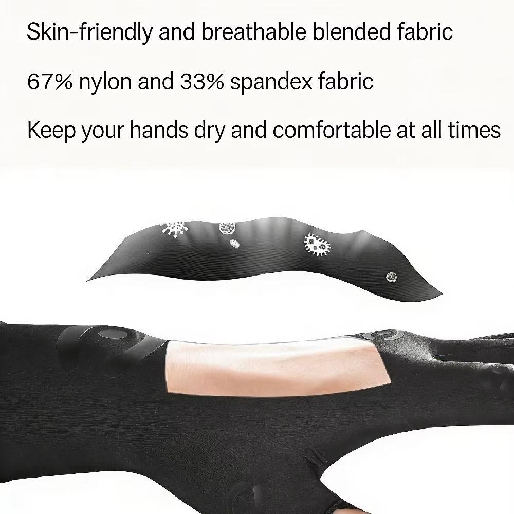 Breathable Fabric Fingerless Gloves Compression Wrap Arthritis Hand Wraps  Daily Hand Support