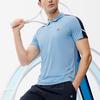 Fila Athletics Solid Color Casual Tennis Knit Polo Shirt Men Tops Twilight-Blue A11M223105F-LB