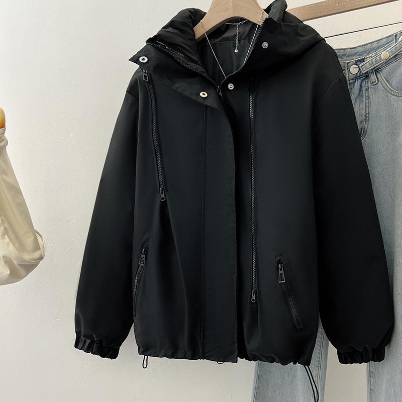 

Новая рабочая одежда Пуховое хлопковое пальто Съемная внутренняя подкладка Новая утолщенная капюшон Может сделать такое же хлопковое пальто для мужчин и женщин Сделать его стройным XXXL чёрный