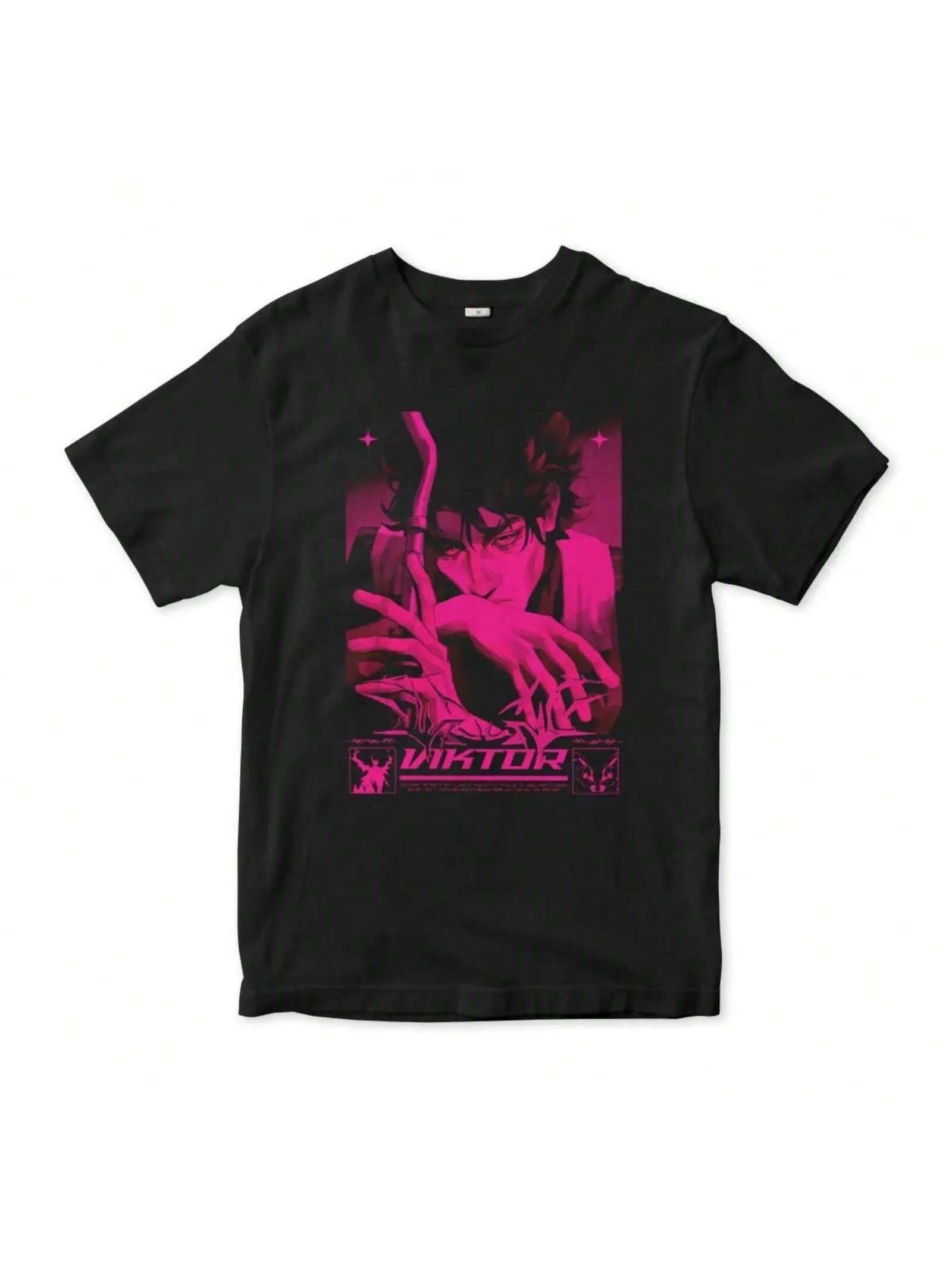 Women And Men VIKTOR Arcane Anime T-Shirts Tees Summer Y2K Basic Short Sleeve T-Shirt O-Neck Harajuku Casual Tee Shirt Hot S разноцветный