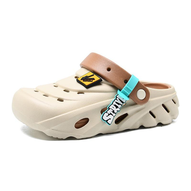 

Couple comfortable two wear sandals summer travel breathable sandals non-slip beach shoes hole shoes straight hair 39-40