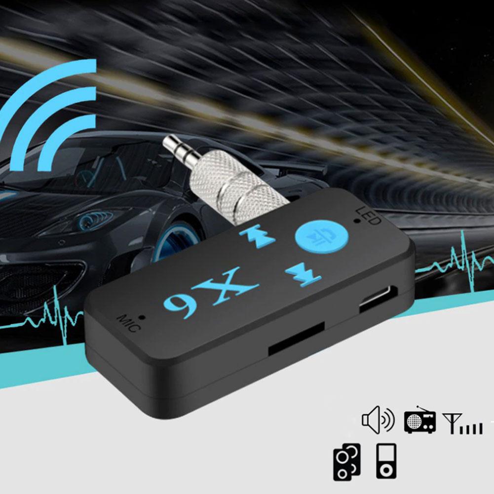 AUX Car Bluetooth Receiver 3.5mm Wireless Bluetooth 5.0 Adapter Portable Audio Converter Stereo Hands-Free TF Card Playback New