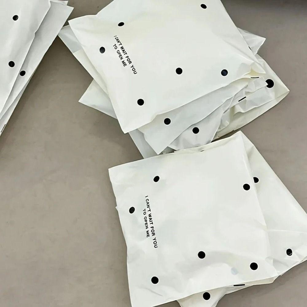 20 PCS Thick Plastic Express Delivery Bags Polka Dot Plastic Storage Bags New Gift Packaging Bags