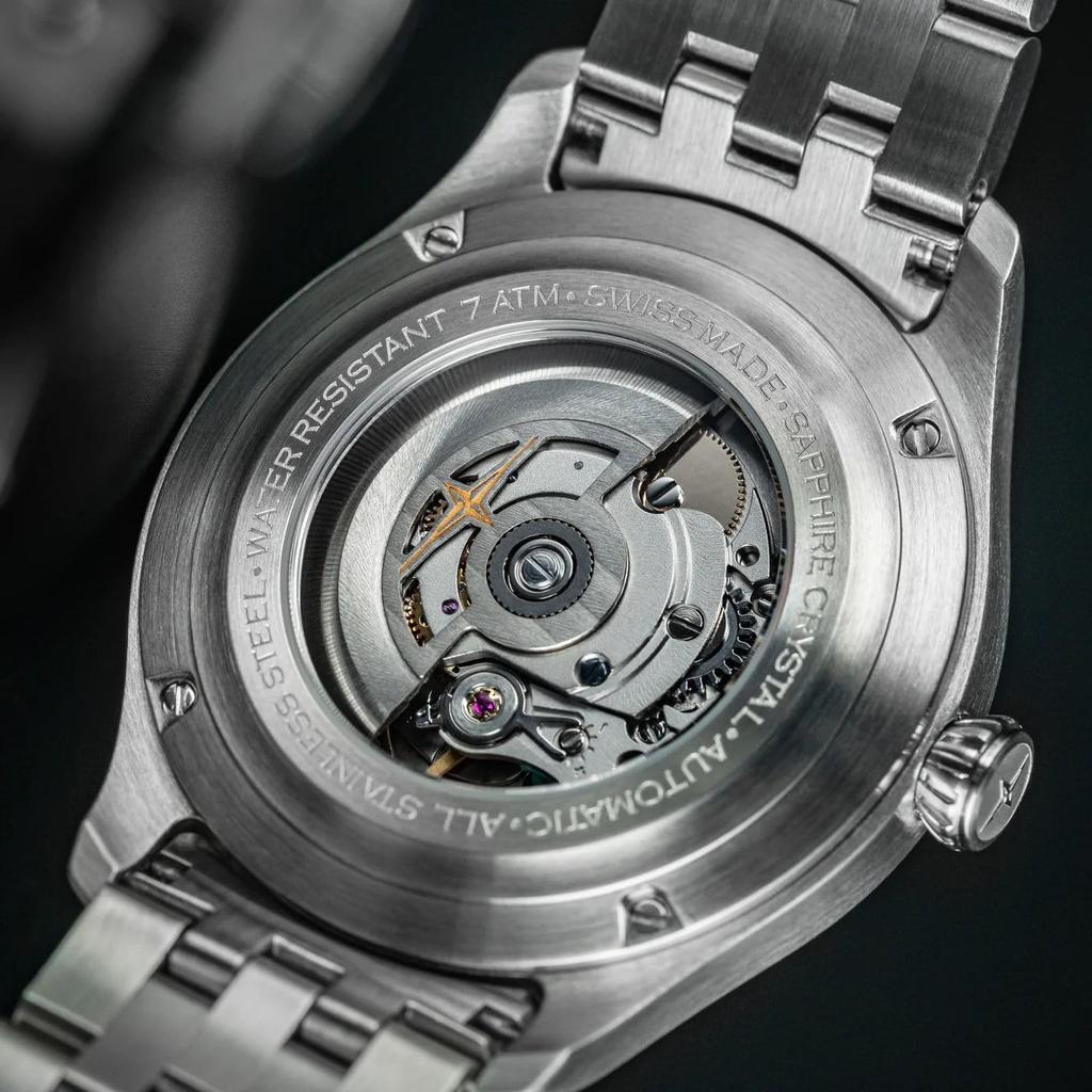 Davosa IWAWP Newton Pilot Auto Automatic Watch with Power Silver Reserve, 161.530.50, Men's