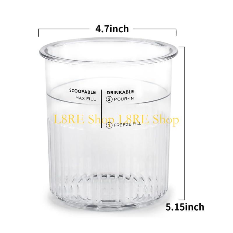 L8RE Dessert Ice Cream Pints Cup Yogurt Storage Freezer for NC500 NC501 Series
