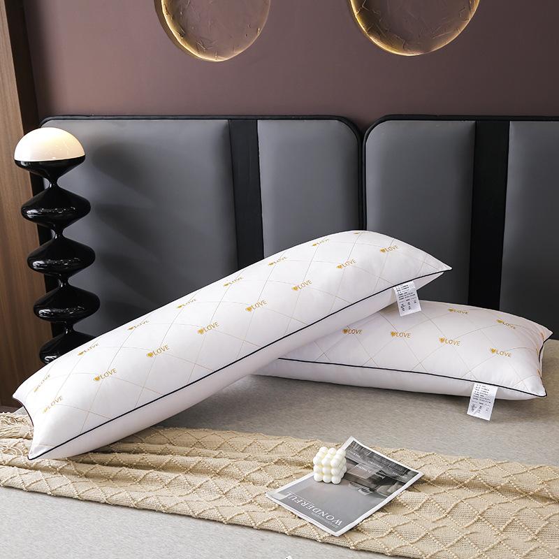 New Pillow Core Embroidery LOVE Love Double Long Pillow Couple Couples Extended Pillow Core
