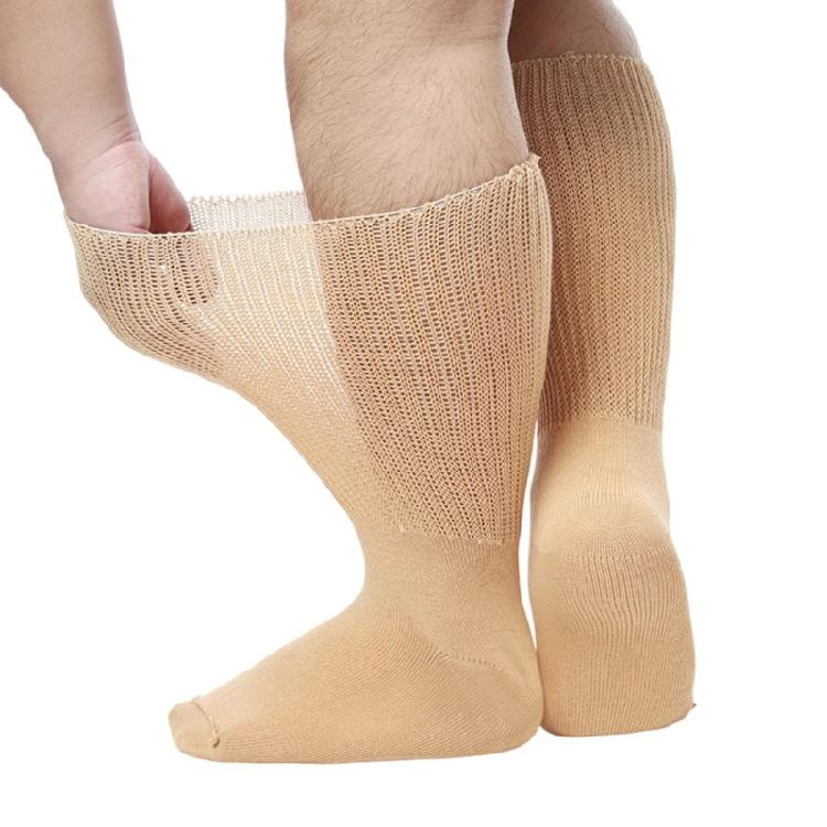 Diabetic Socks Seamless Toe for Swollen Feet 5 Pairs Loose Fit Top Extra Wide Comfortable Socks for Men and Women