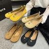 Korean version of shallow mouth with Mary Jane shoes flat ballet shoes 2025 early spring new French single shoes women's shoes