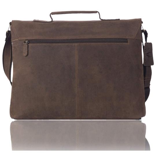 WildHorn Leather 15 inch Laptop Bag for men I Office Bags I Travel Bags I Casual Bags (Brown)